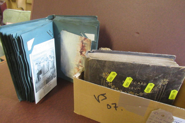 TWO ALBUMS OF VINTAGE AND EARLIER POSTCARDS Image