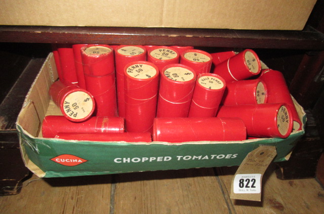 BOX OF COIN ROLLS Image