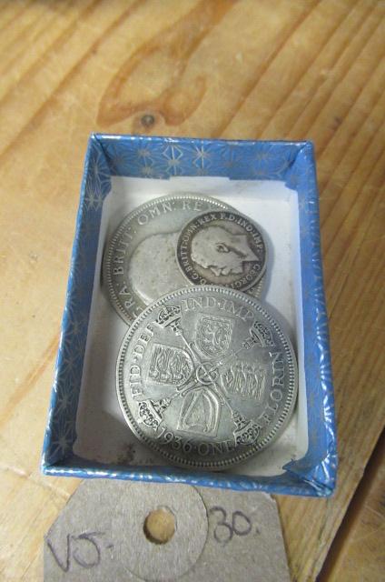 TWO 1936 SILVER FLORINS ETC Image