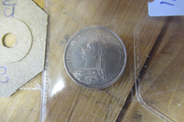 HIGH GRADE SILVER 1887 SIXPENCE Image