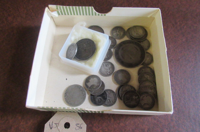 QUANTITY OF GEORGIAN AND LATER SILVER BRITISH COINS Image