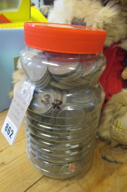 HEAVY TUB OF BRITISH COPPER COINAGE Image