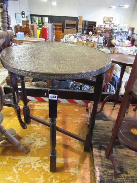 BENARES  BRASS TABLE Image