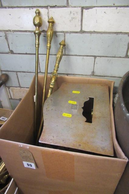 BRASS FIRE DOGS ETC Image