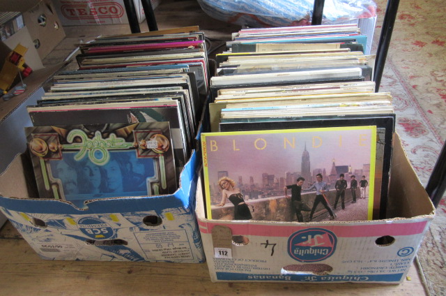 TWO BOXES OF RECORDS INCLUDING FLEETWOOD MAC Image