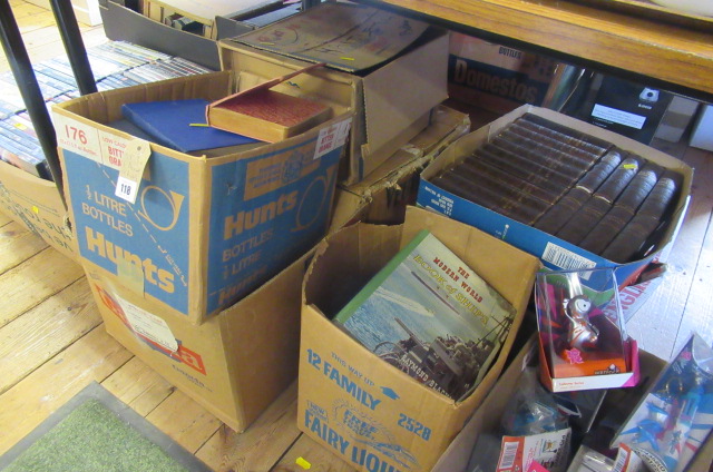 SIX BOXES OF BOOKS Image