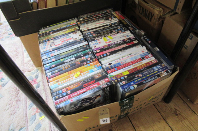BOX OF DVDS Image