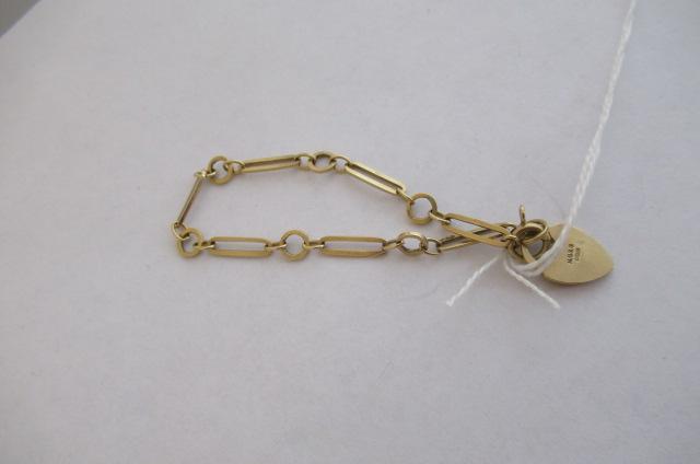 9CT GOLD BRACELET 6.9g Image