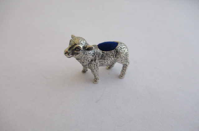 SILVER LAMB PIN CUSHION Image
