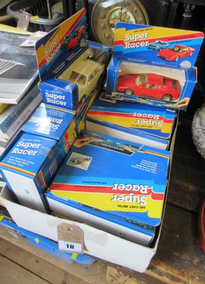 FOURTEEN DIECAST SUPER-RACER CARS Image