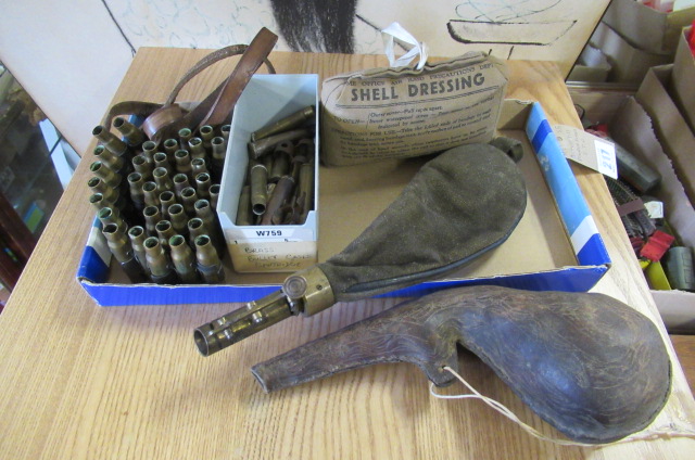 BULLET  BELT   POWDER FLASKS ETC   Image