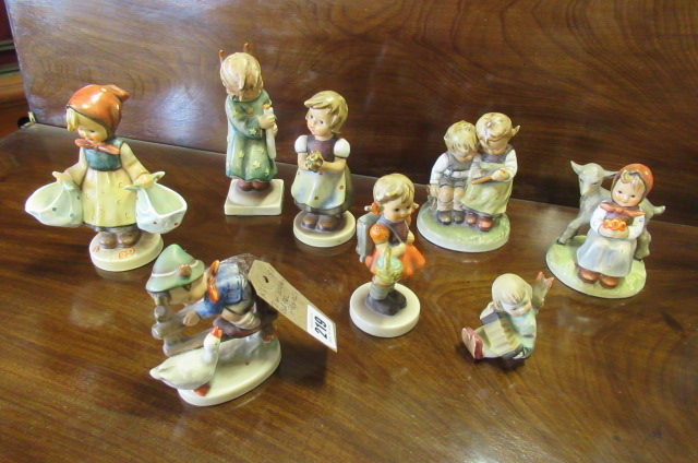 EIGHT GOEBEL FIGURES Image