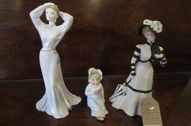 COALPORT AND WEDGWOOD FIGURES AND ANOTHER Image