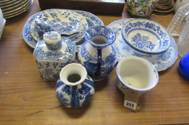 QUANTITY OF BLUE AND WHITE INCLUDING SPODE Image