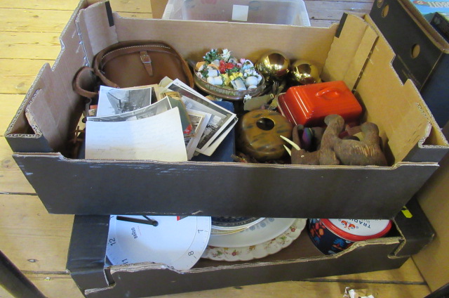 TWO BOXES OF MISCELLANEOUS POSTCARDS ETC Image