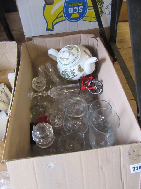 BOX OF GLASS ETC Image