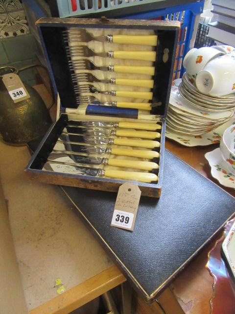 TWO CASES OF CUTLERY Image