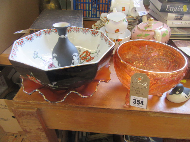 BOWL AND THREE OTHER ITEMS Image