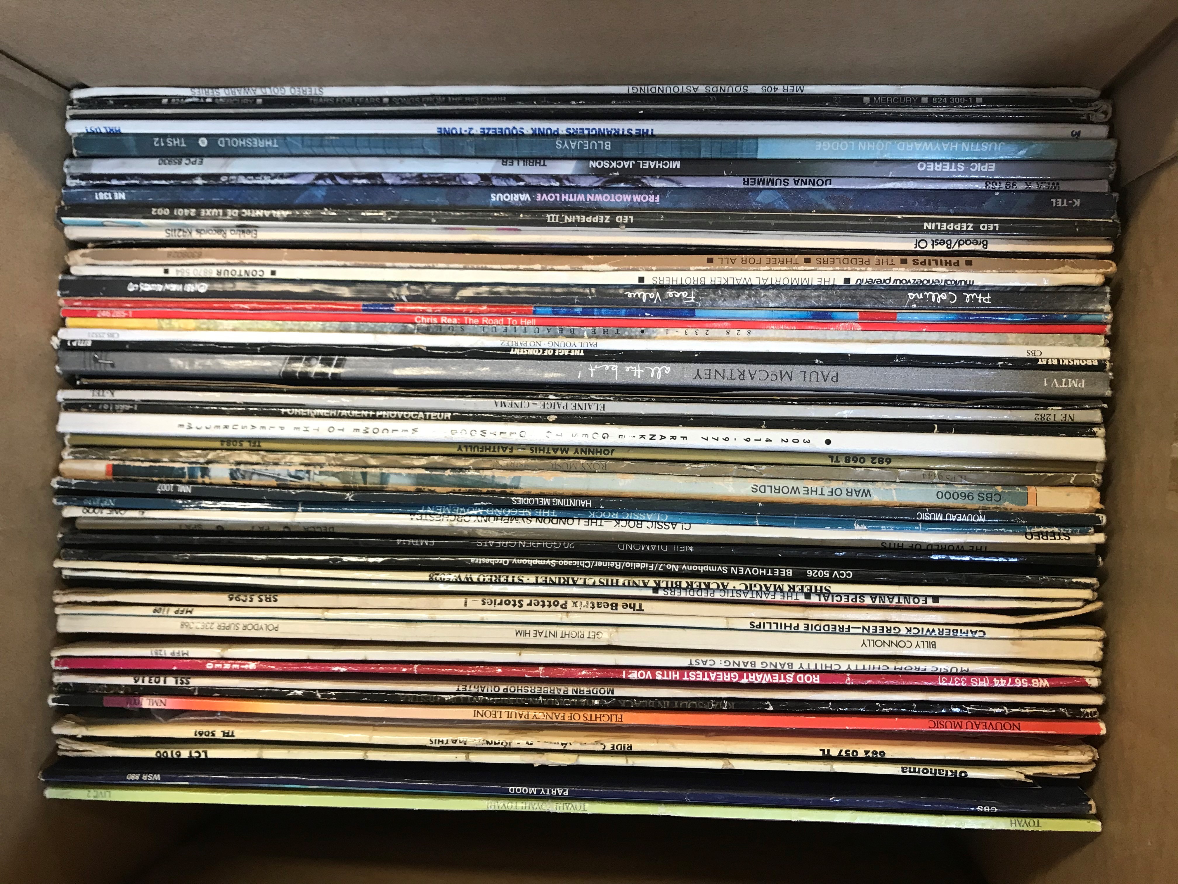 BOX OF LP RECORDS Image