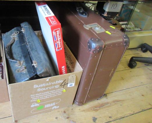 TWO CASES AND A BOX OF GAMES Image