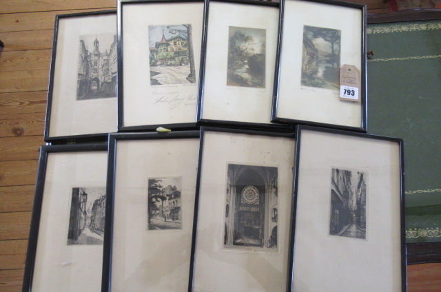 FIVE ETCHINGS AND THREE OTHERS Image