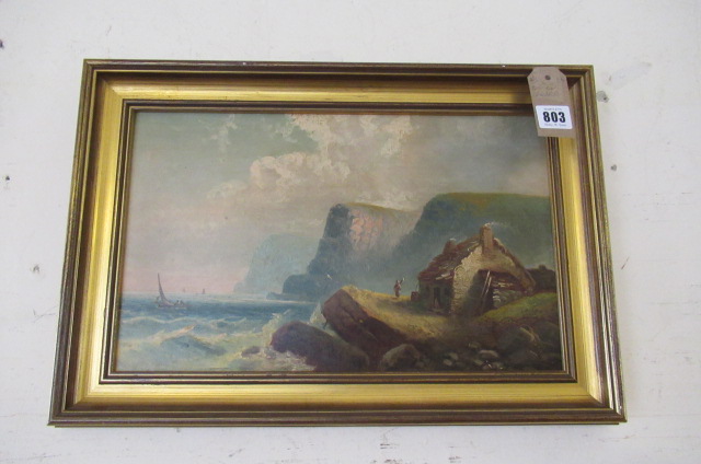 OIL ON BOARD SEA SCAPE Image