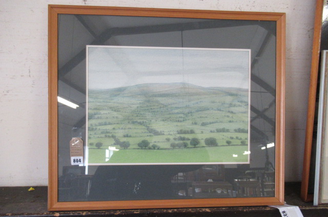 FRAMED PASTEL OF WHARFEDALE BY ERIC SATCHWELL Image