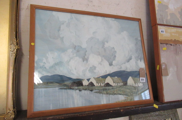 GOUACHE LANDSCAPE IN THE STYLE OF PAUL HENRY Image