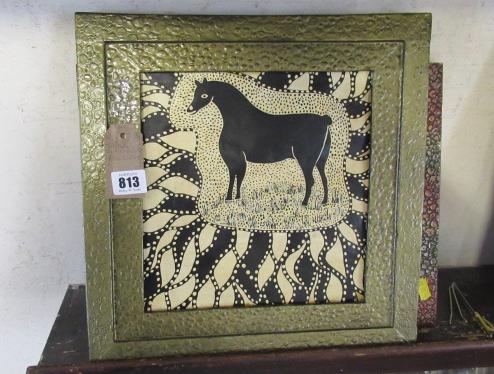 THREE    "OUTSIDER ART"    PAINTINGS Image