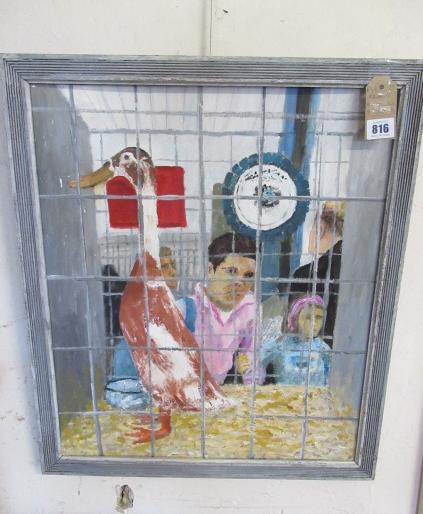 FRAMED OIL ON BOARD Image