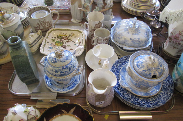 TWO TRAYS OF CERAMICS Image