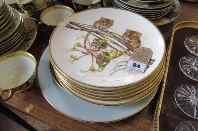 SET OF SIX WEDGWOOD WILDLIFE PLATES AND TWO OTHERS Image