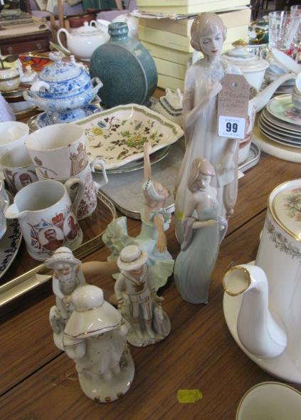 SIX LLADRO AND OTHER FIGURES  Image