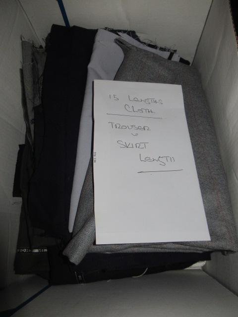 BOX OF CLOTH LENGTHS Image