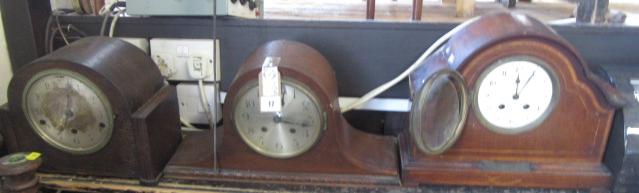 THREE MANTEL CLOCKS Image