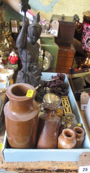 QUANTITY OF VARIOUS ITEMS INCLUDING ORIENTAL FIGURES Image