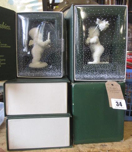 FIVE BOXES OF SNOW BABIES FIGURES Image