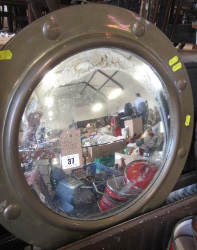 BRASS CONVEX MIRROR Image