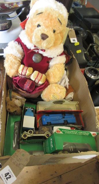 BOX OF DIECAST CARS ETC Image