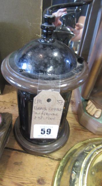 BRASS COFFEE GRINDER Image