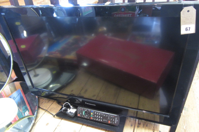PANASONIC FLAT SCREEN TV WITH REMOTE Image