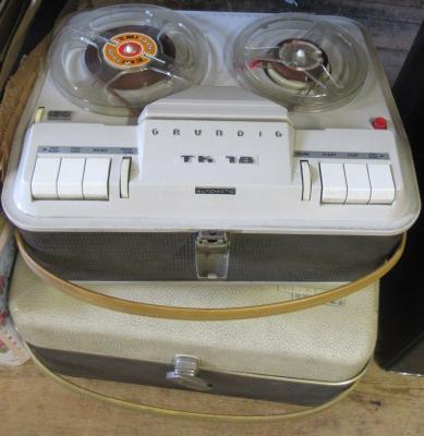 TWO GRUNDIG REEL TO REEL TAPE RECORDERS Image