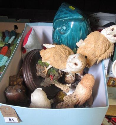 BOX OF OWL ORNAMENTS Image