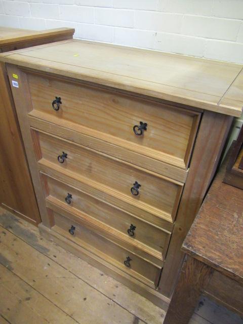 PINE FOUR DRAWER CHEST Image