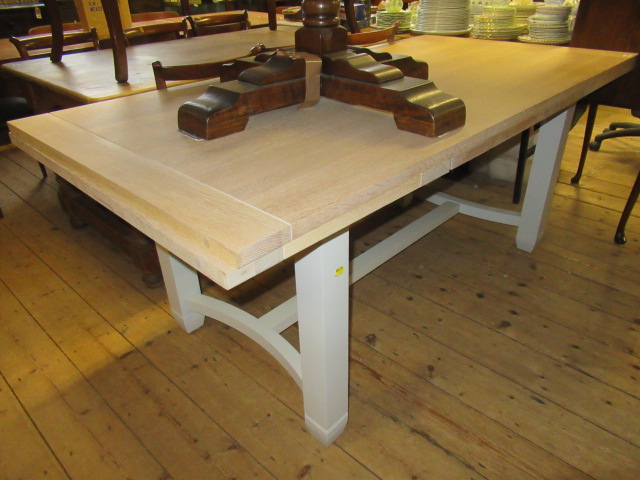 NEPTUNE OAK EXTENDING REFECTORY DINING TABLE Image