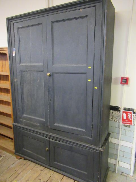 PAINTED PINE HOUSEKEEPERS CUPBOARD Image