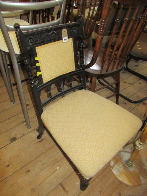 EBONISED BEDROOM CHAIR Image