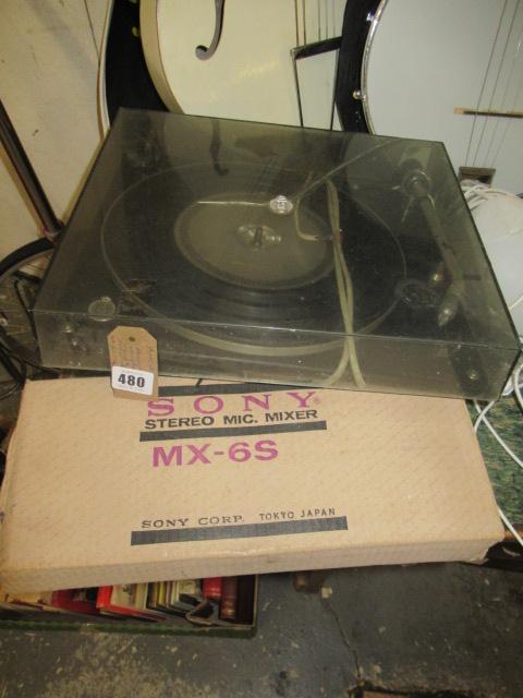 BANG AND OLUFSEN TURNTABLE WITH GILL SP14 DIAMOND STYLUS AND SONY MIXER Image