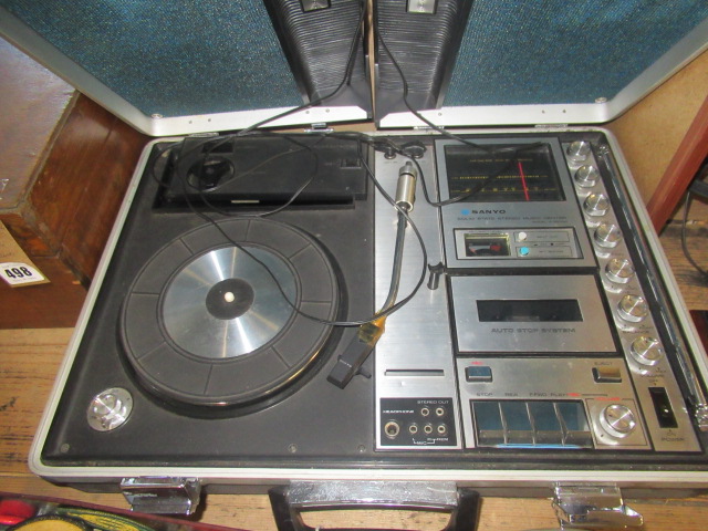 RECORD PLAYER AND TAPE RECORDER Image