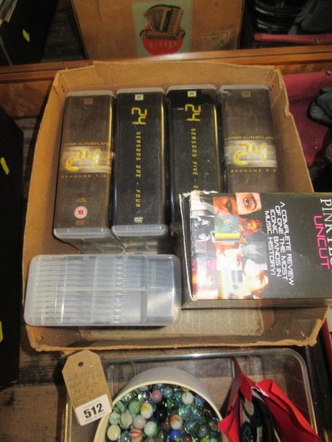 BOX OF DVD SETS AND A PINK FLOYD UNCUT DVD SET Image